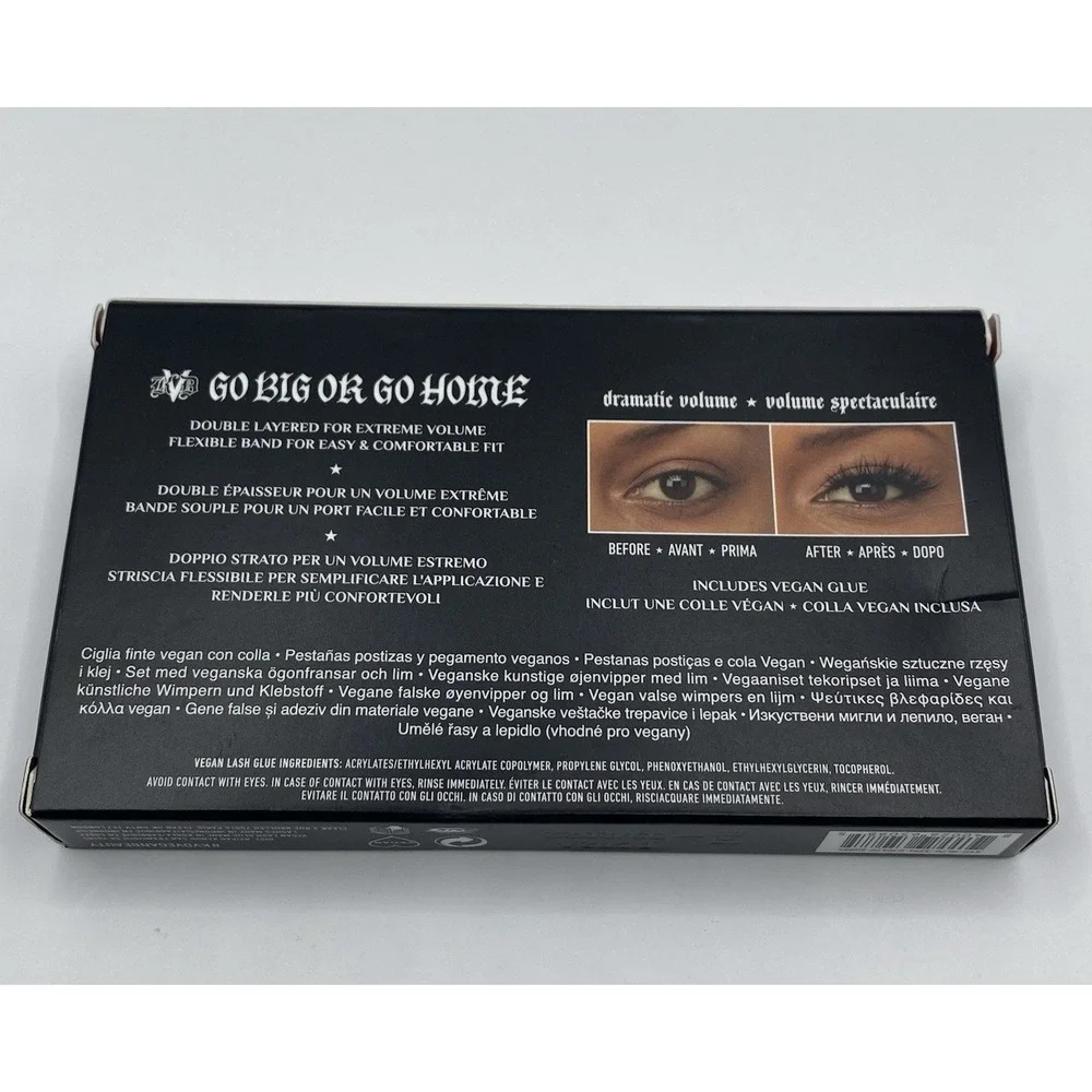 KVD Beauty Kat Von D Go Big or Go Home Vegan Dramatic False Lashes & Glue Black